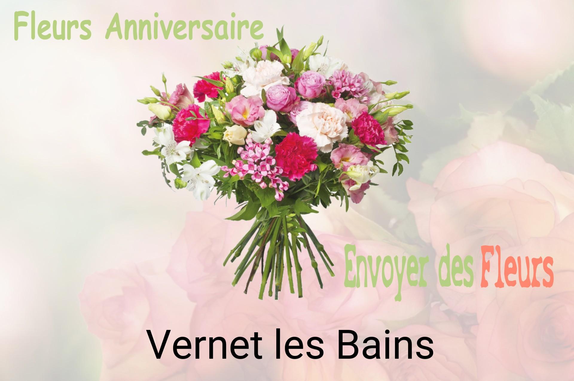 Bouquet de fleurs d’anniversaire livré à Vernet-les-Bains