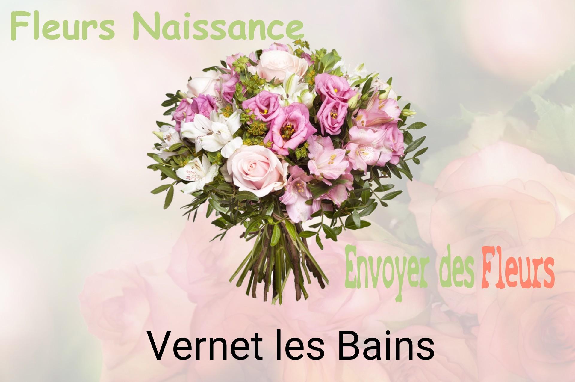 Bouquet de fleurs de naissance livré à Vernet-les-Bains
